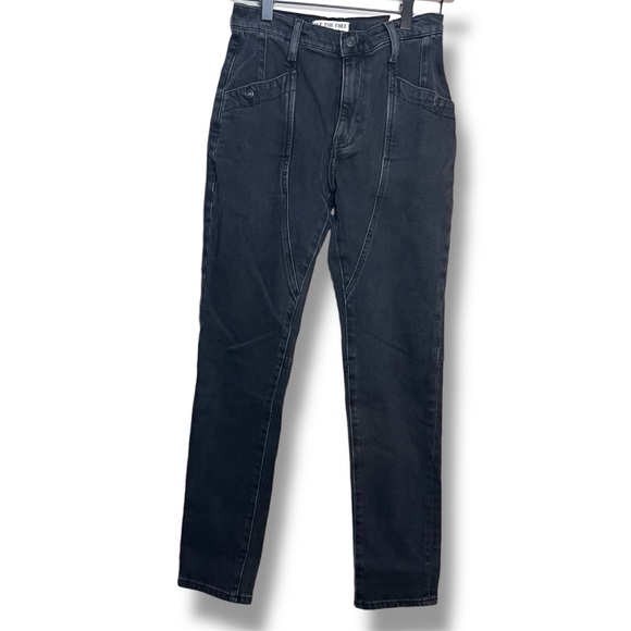 We The Free Pants - We The Free by Free People Beacon Mid Rise Slim Crop jeans Black Size: 24